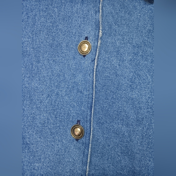 Denim Jacket with Red Bandana Trim - Picture 4 of 6